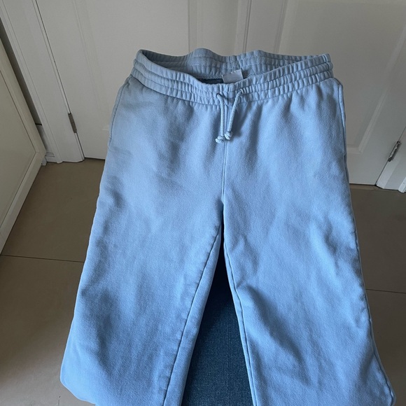 cozy fleece boyfriend basic wide sweatpants TNA baby blue - Picture 8 of 8